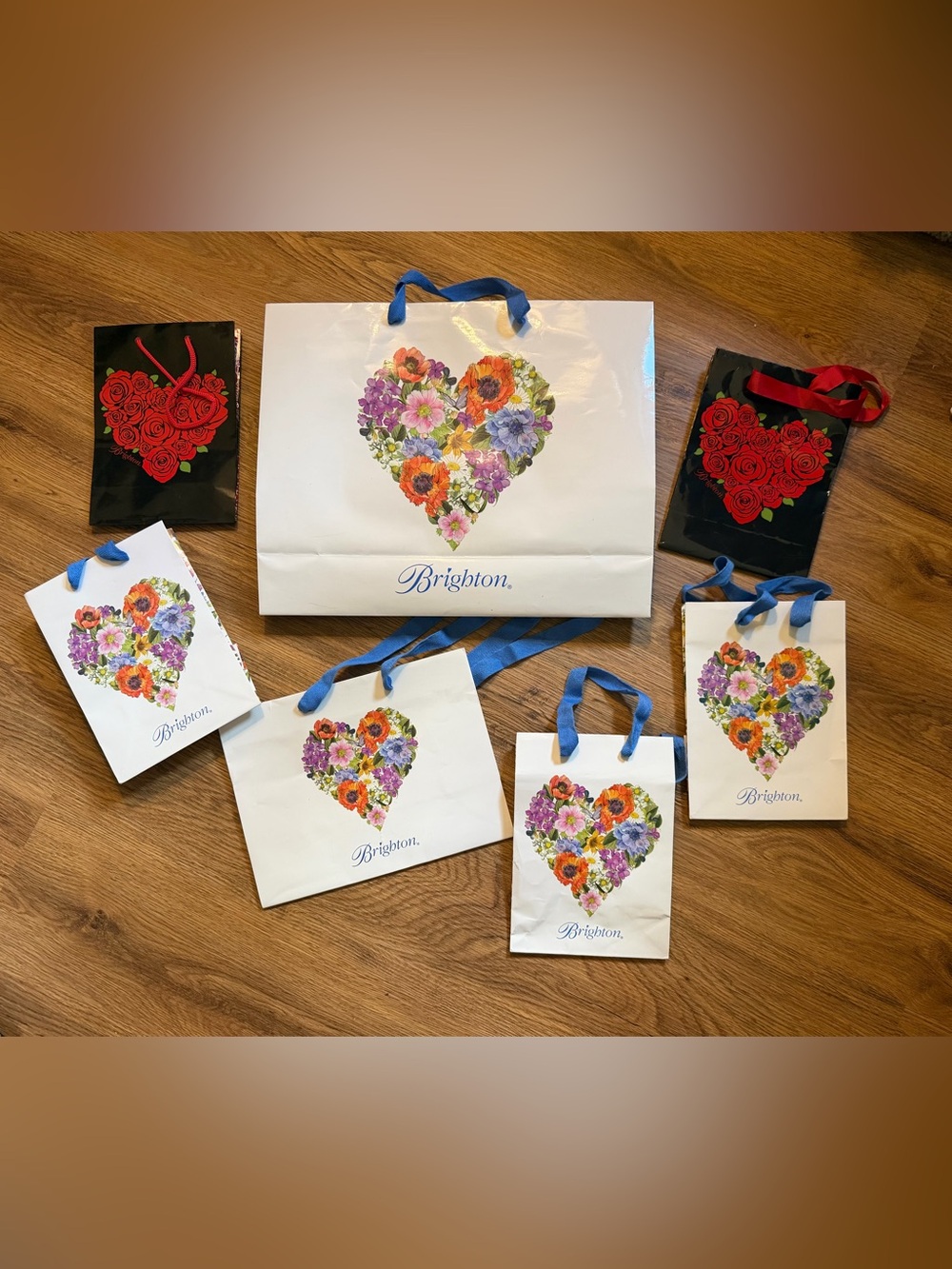 Brighton Heart Shopping Bags with Handles